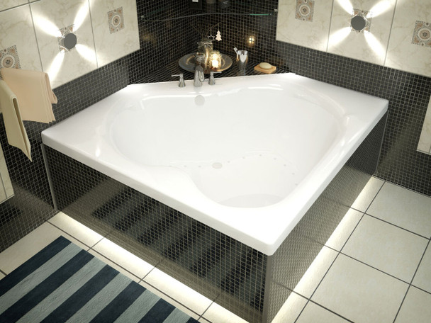 Atlantis Whirlpools Cascade 60 x 60 Corner Air Jetted Bathtub - 6060CAL