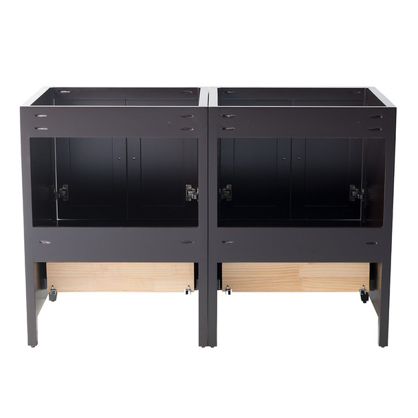 Fresca Oxford 48" Espresso Traditional Double Sink Bathroom Cabinets - FCB20-2424ES