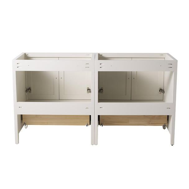 Fresca Oxford 59" Antique White Traditional Double Sink Bathroom Cabinets - FCB20-3030AW