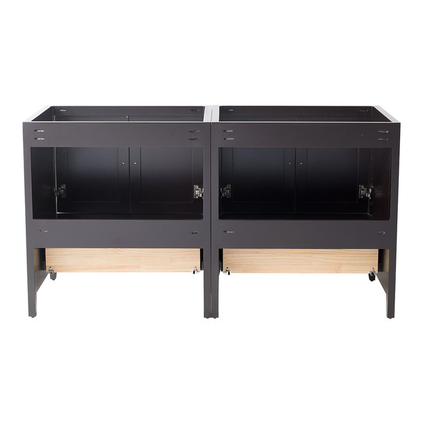 Fresca Oxford 59" Espresso Traditional Double Sink Bathroom Cabinets - FCB20-3030ES