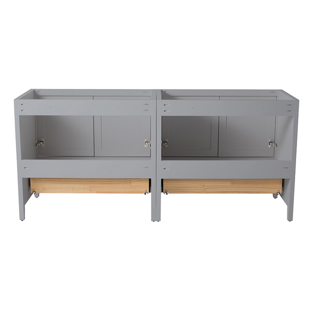 Fresca Oxford 71" Gray Traditional Double Sink Bathroom Cabinets - FCB20-3636GR