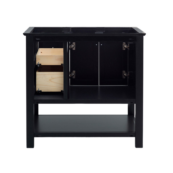 Fresca Manchester 36" Black Traditional Bathroom Cabinet - FCB2336BL