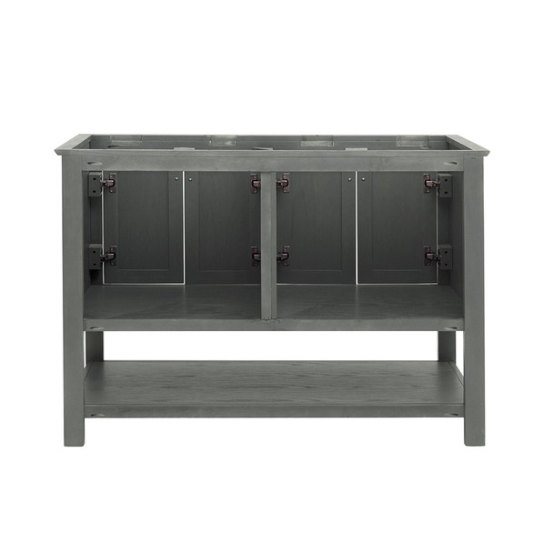 Fresca Manchester Regal 48" Gray Wood Veneer Traditional Double Sink Bathroom Cabinet - FCB2348VG-D