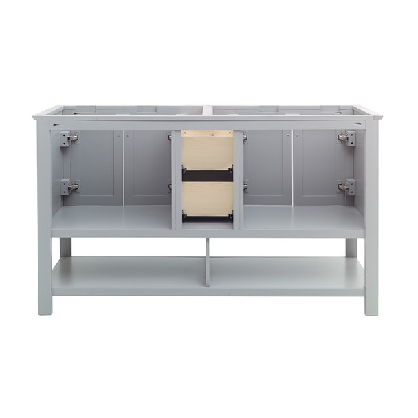Fresca Manchester 60" Gray Traditional Double Sink Bathroom Cabinet - FCB2360GR-D