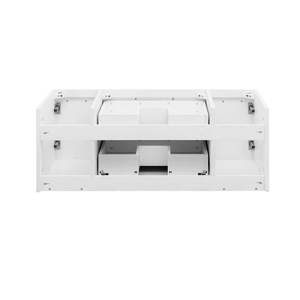 Fresca Lucera 42" White Wall Hung Vessel Sink Modern Bathroom Cabinet - FCB6142WH-VSL