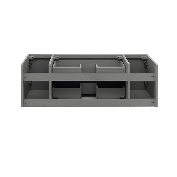 Fresca Lucera 48" Gray Wall Hung Vessel Sink Modern Bathroom Cabinet - FCB6148GR-VSL