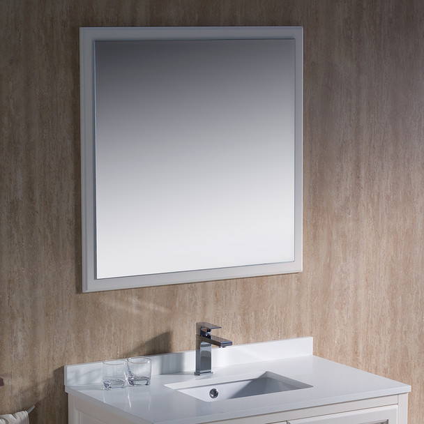 Fresca Oxford 36" Antique White Traditional Bathroom Vanity - FVN2036AW