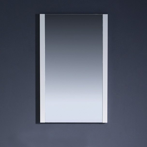 Fresca Torino 36" White Modern Bathroom Vanity W/ Side Cabinet & Vessel Sink - FVN62-2412WH-VSL