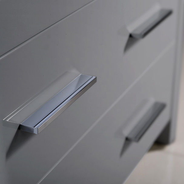 Fresca Torino 30" Gray Modern Bathroom Vanity W/ Vessel Sink - FVN6230GR-VSL