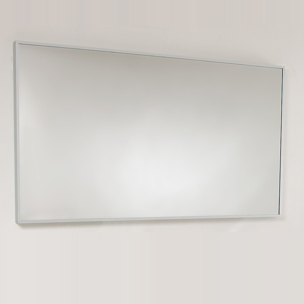 Fresca Largo 57" White Modern Bathroom Vanity W/ Wavy Double Sinks - FVN8040WH