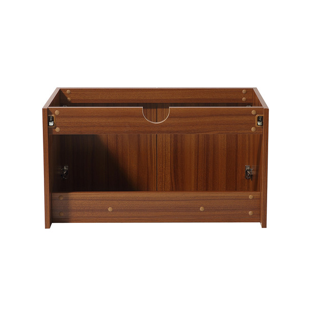 Fresca Vista 30" Teak Wall Hung Modern Bathroom Cabinet - FCB8089TK