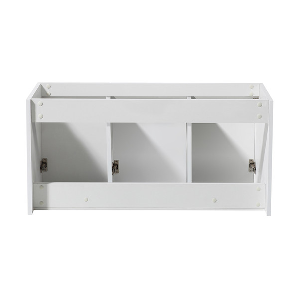 Fresca Vista 48" White Wall Hung Modern Bathroom Cabinet - FCB8092WH