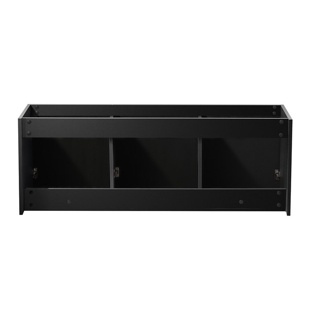 Fresca Vista 60" Black Wall Hung Single Sink Modern Bathroom Cabinet - FCB8093BW