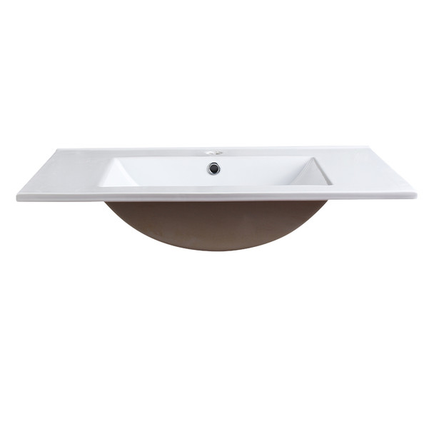 Fresca Torino 30" White Integrated Sink / Countertop - FVS6230WH