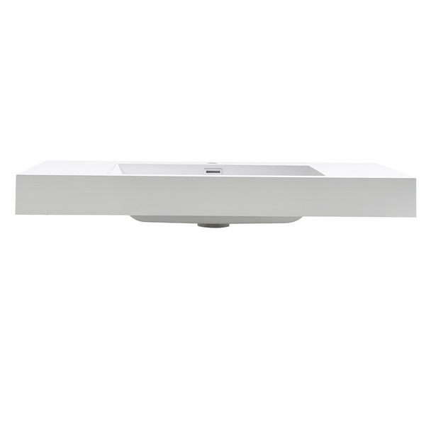 Fresca Mezzo 40" White Integrated Sink / Countertop - FVS8010WH