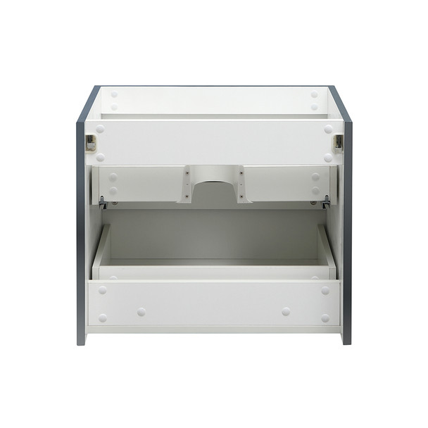 Fresca Valencia 24" Dark Slate Gray Wall Hung Modern Bathroom Cabinet - FCB8324GG