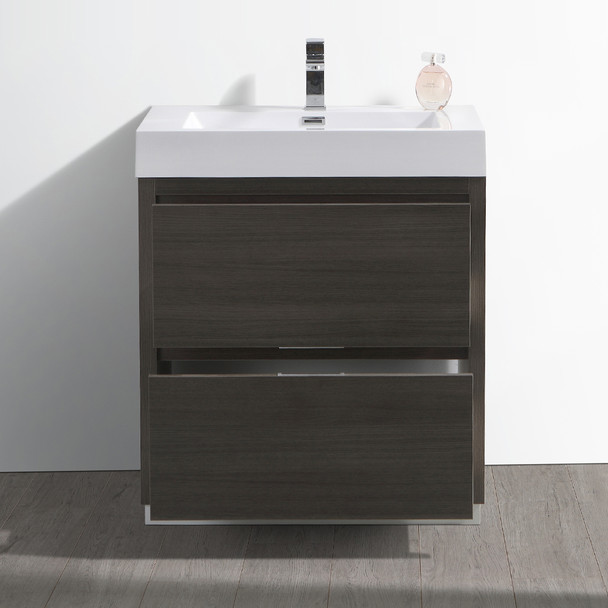 Fresca Valencia 30" Gray Oak Free Standing Modern Bathroom Vanity - FCB8430GO-I