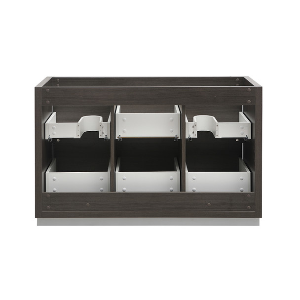 Fresca Valencia 48" Gray Oak Free Standing Double Sink Modern Bathroom Cabinet - FCB8448GO-D