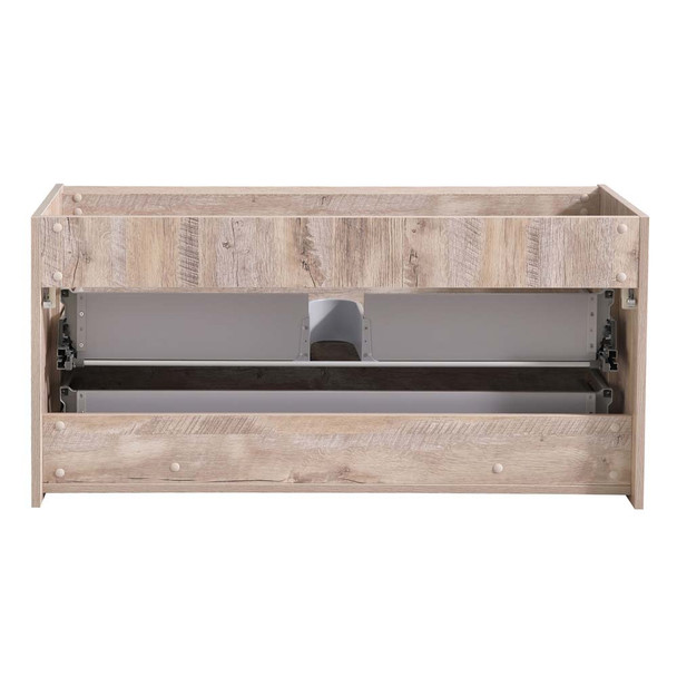 Fresca Catania 48" Rustic Natural Wood Wall Hung Modern Bathroom Cabinet - FCB9248RNW