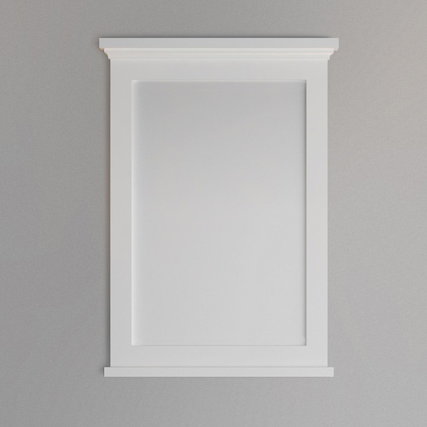 Fresca Windsor 27" Matte White Bathroom Mirror - FMR2427WHM