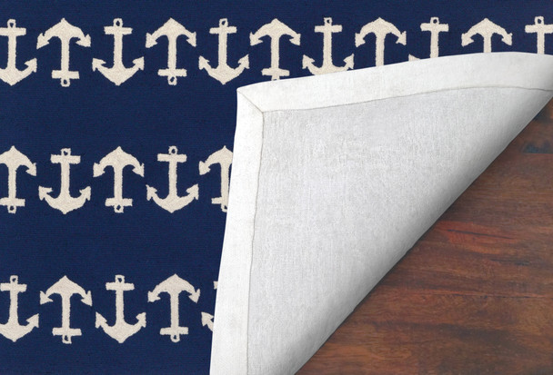 Liora Manne Capri 1664/33 Anchor Navy Hand Tufted Area Rugs
