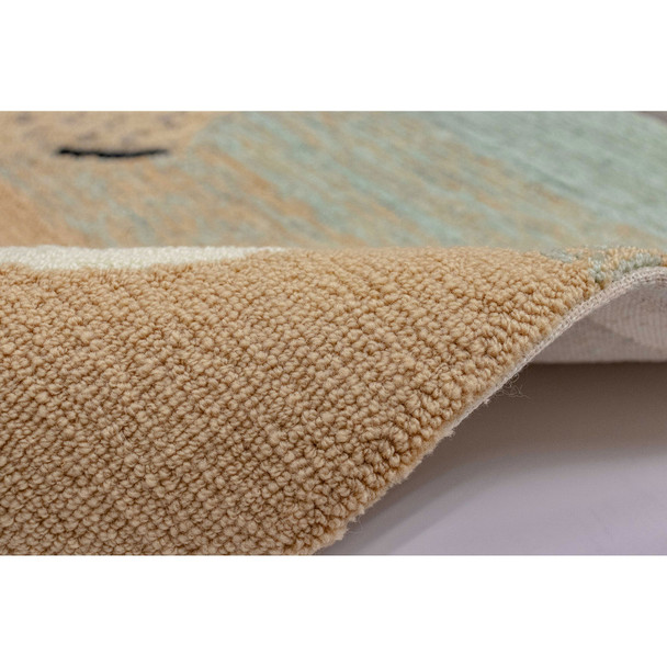 Liora Manne Frontporch 4441/12 Gulls Sand Hand Tufted Area Rugs