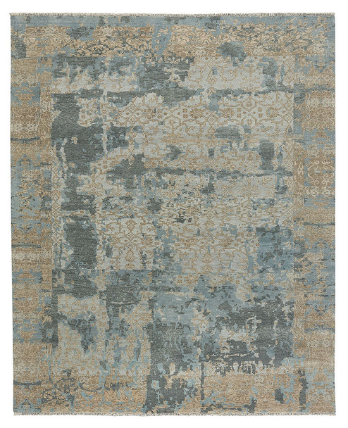 Capel Ellerbe Tan Blue 1095_775 Hand Knotted Rugs