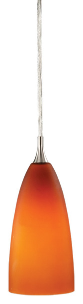 Milano 4" Mini Pendant w/Amber GlassPD30142SN