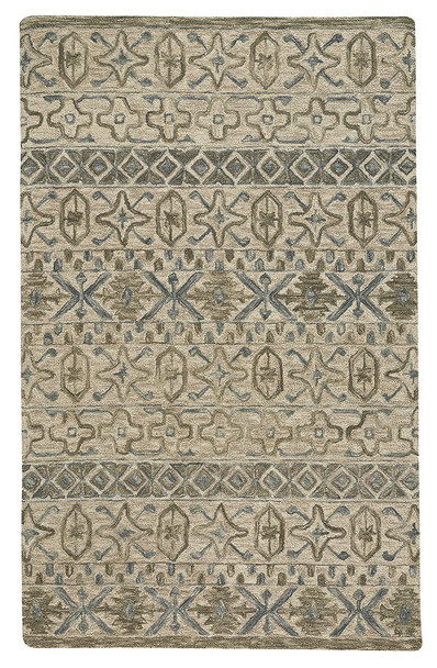 Capel Lincoln Buff Blue 2580_740 Hand Tufted Rugs