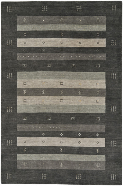 Capel Gava Charcoal 3495_300 Hand Loomed Area Rugs