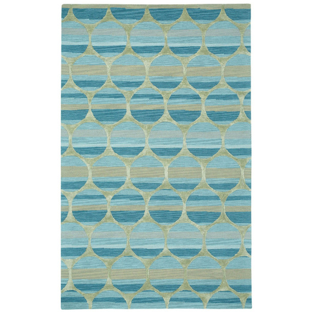Capel Kevin O'Brien Bucine Blue 9196_475 Hand Tufted Rugs - 5' X 8' Rectangle