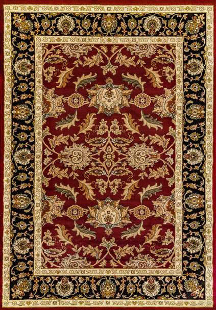 Dynamic Yazd Machine-made 1744 Red Area Rugs