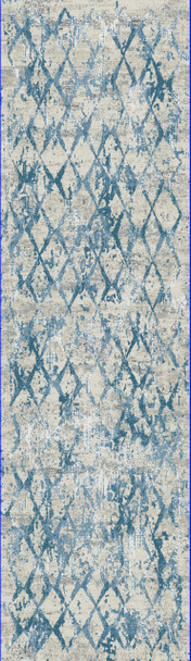 Dynamic Quartz Machine-made 27039 Ivory/blue Area Rugs