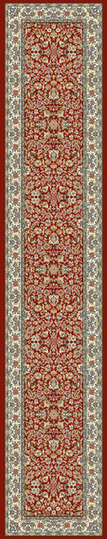 Dynamic Ancient Garden Machine-made 57078 Red/ivory Area Rugs