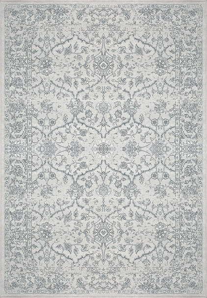 Dynamic Ancient Garden Machine-made 57136 Silver/grey Area Rugs