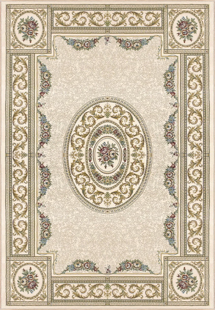 Dynamic Ancient Garden Machine-made 57226 Ivory Area Rugs