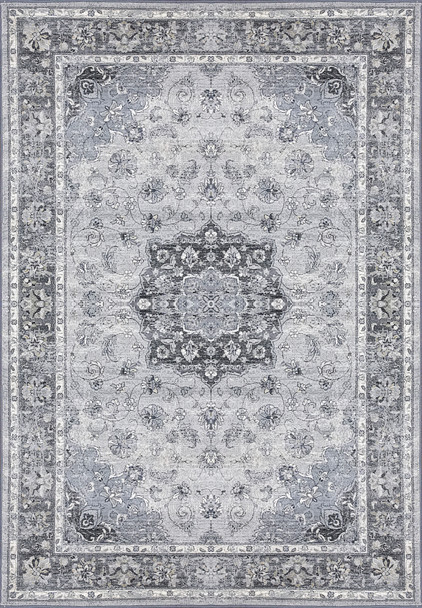 Dynamic Ancient Garden Machine-made 57559 Silver/grey Area Rugs