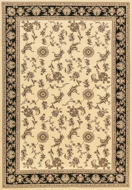 Dynamic Legacy Machine-made 58017 Ivory/black Area Rugs