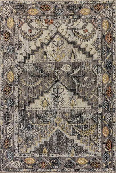 Dynamic Zodiac Machine-made 6630 Grey Area Rugs