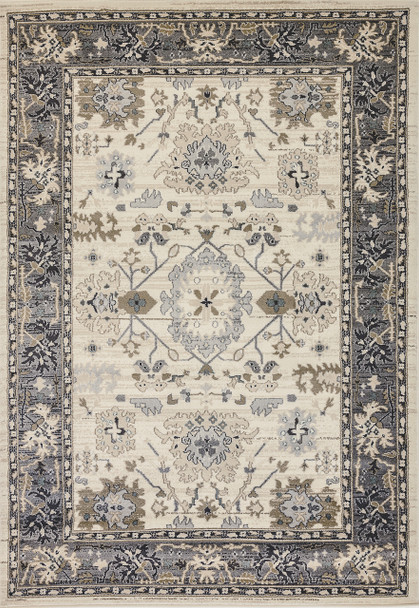 Dynamic Yazd Machine-made 8531 Ivory/grey Area Rugs