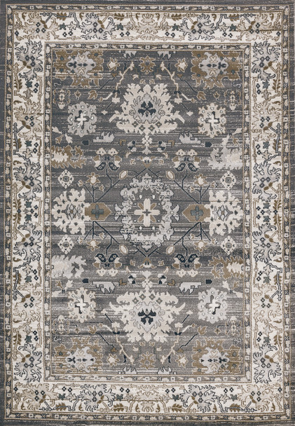 Dynamic Yazd Machine-made 8531 Grey/ivory Area Rugs