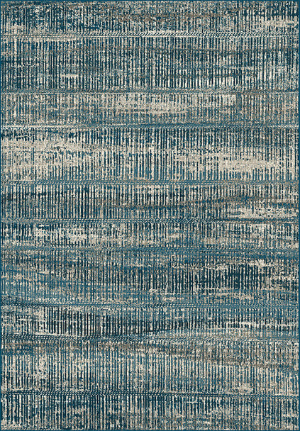 Dynamic Regal Machine-made 89586 Blue/silver Area Rugs