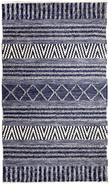 Dynamic Heirloom Handmade 91003 Blue/ivory Area Rugs