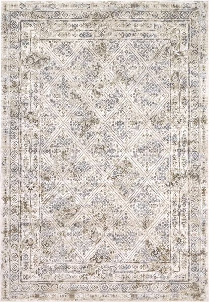 Dynamic Chateau Machine-made 98206 Beige/blue Area Rugs