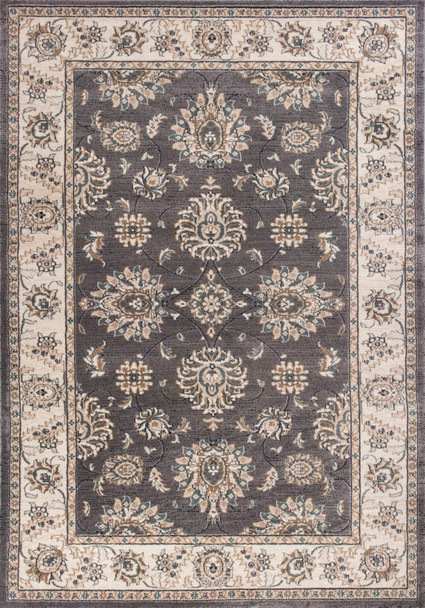 KAS Rugs Avalon 5608 Grey/ivory Kashan Machine-made Area Rugs