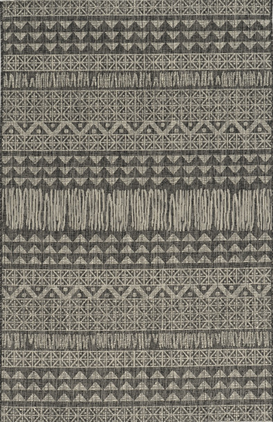 KAS Rugs Provo 5761 Charcoal Tribe Machine-woven Area Rugs