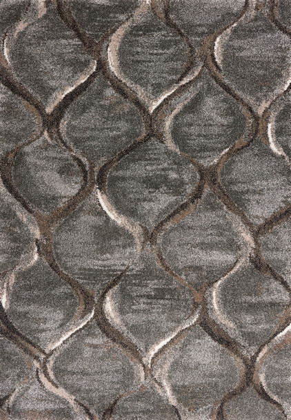KAS Rugs Landscapes 5906 Charcoal Groove Machine-made Area Rugs