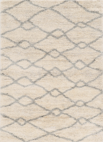 KAS Rugs Merino 6700 Ivory/grey London Machine-woven Area Rugs