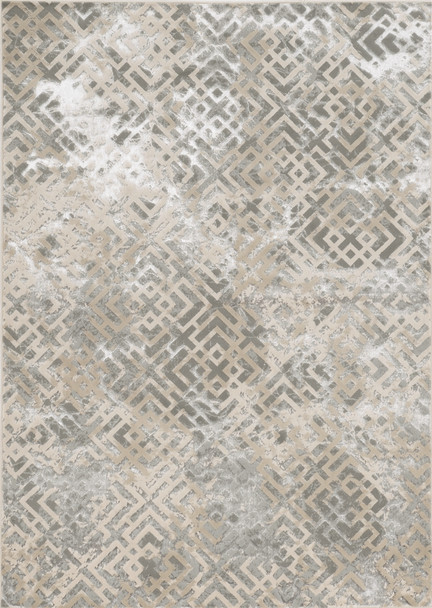 KAS Rugs Luna 7124 Sand Silver Dimensions Machine-woven Area Rugs