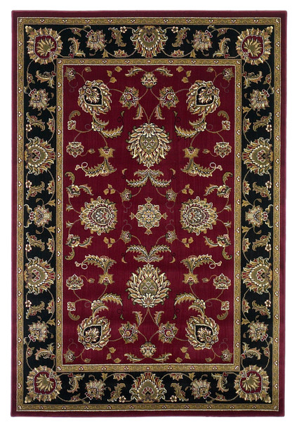 KAS Rugs Cambridge 7342 Red/black Bijar Machine-made Area Rugs